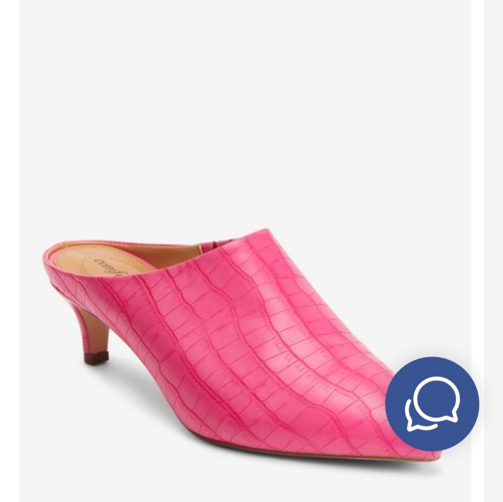 Pink dress mules
